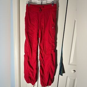lululemon athletica dance pants size 4 red
